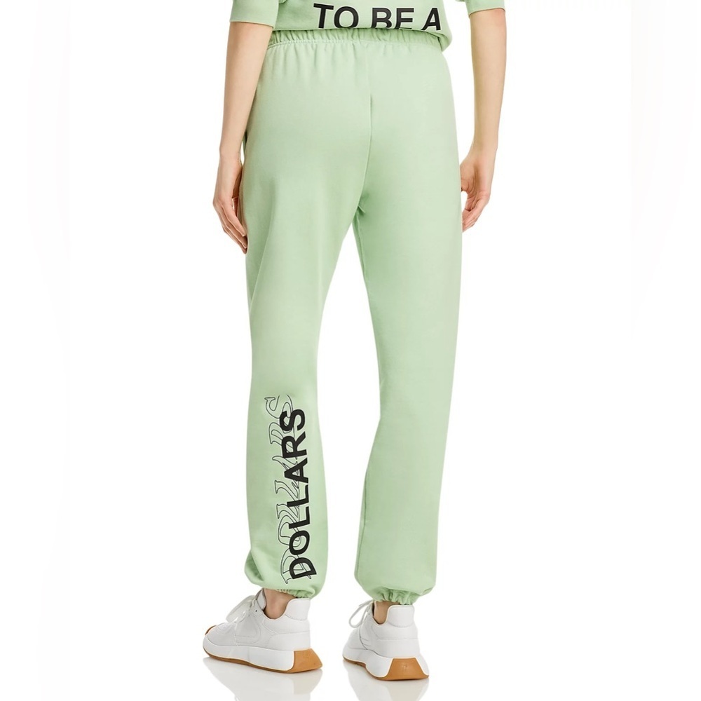 The Mayfair Group It Costs Zero Dollars Graphic Sweatpants in Seafoam - Size M/L - Picture 2 of 8